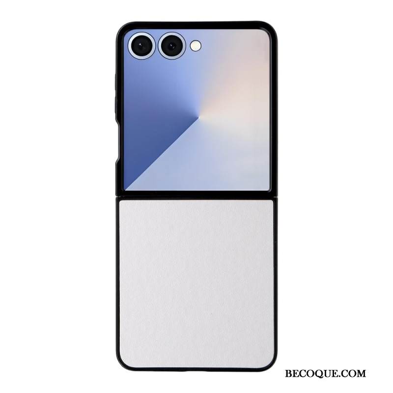 Case Samsung Galaxy Z Flip 7 Puhelinkuoret Yksivärinen Nahkaefekti