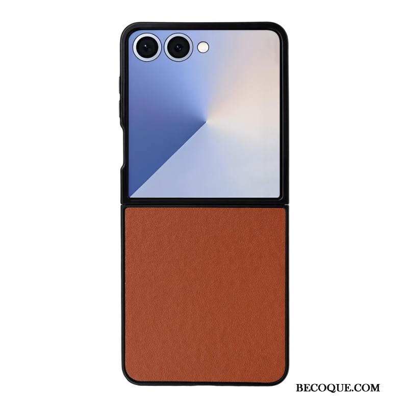 Case Samsung Galaxy Z Flip 7 Puhelinkuoret Yksivärinen Nahkaefekti