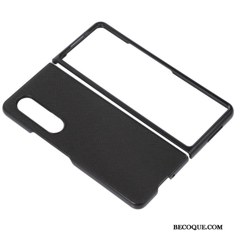 Case Samsung Galaxy Z Fold 4 Keinonahka Cross Texture