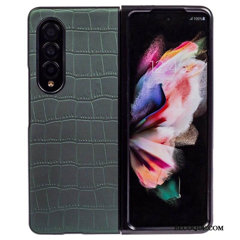 Case Samsung Galaxy Z Fold 4 Kohokuvioitu Krokotiili
