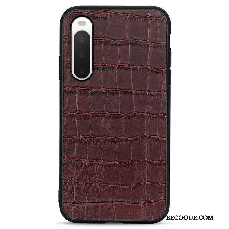 Case Sony Xperia 10 IV Aito Crocodile Texture -nahka