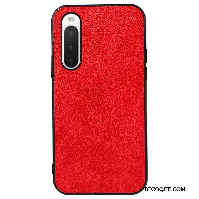 Case Sony Xperia 10 IV Nahkaefekti