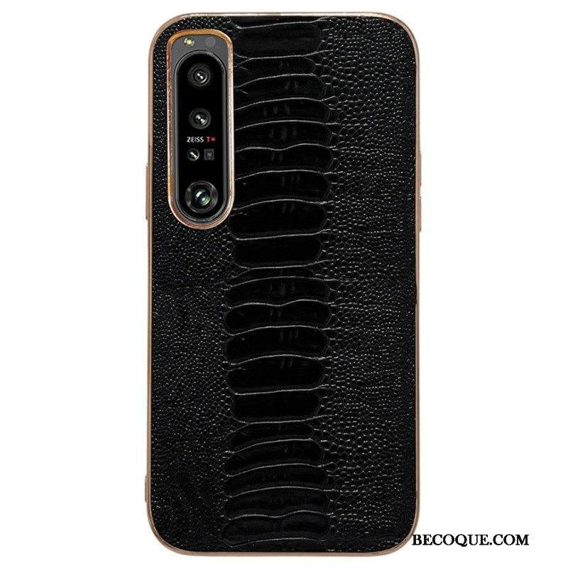 Case Sony Xperia 5 IV Crocodile Style Aitoa Nahkaa