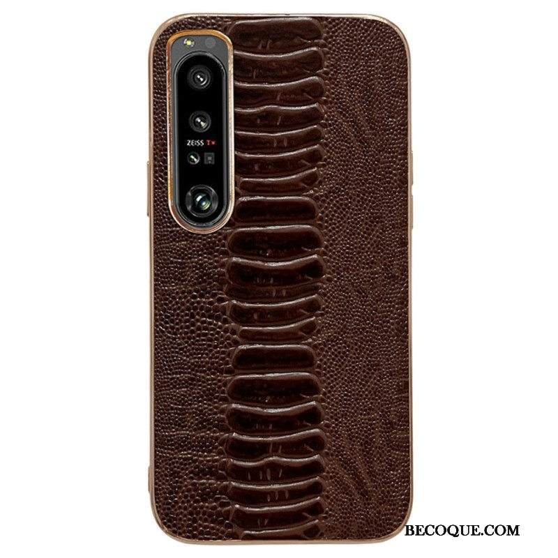 Case Sony Xperia 5 IV Crocodile Style Aitoa Nahkaa