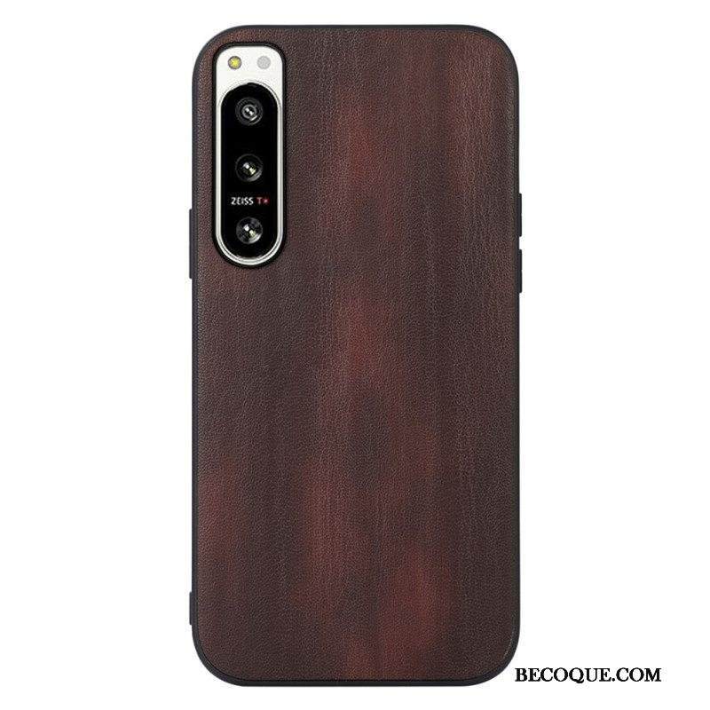 Case Sony Xperia 5 IV Teksturoitu Keinonahka