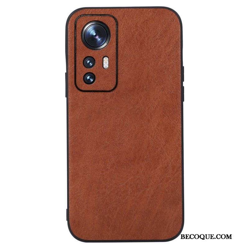 Case Xiaomi 12 / 12X Elegance Leather Effect