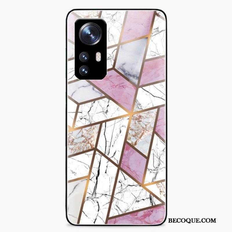 Case Xiaomi 12 / 12X Geometria Marmori Karkaistu Lasi