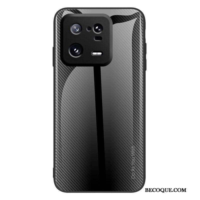 Case Xiaomi 13 Pro Klassinen Hiilikuitukarkaistu Lasi