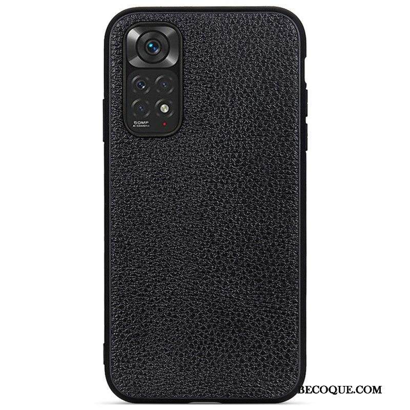 Case Xiaomi Redmi Note 11 / 11S Aitoa Litsi-nahkaa