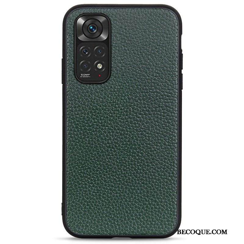 Case Xiaomi Redmi Note 11 / 11S Aitoa Litsi-nahkaa