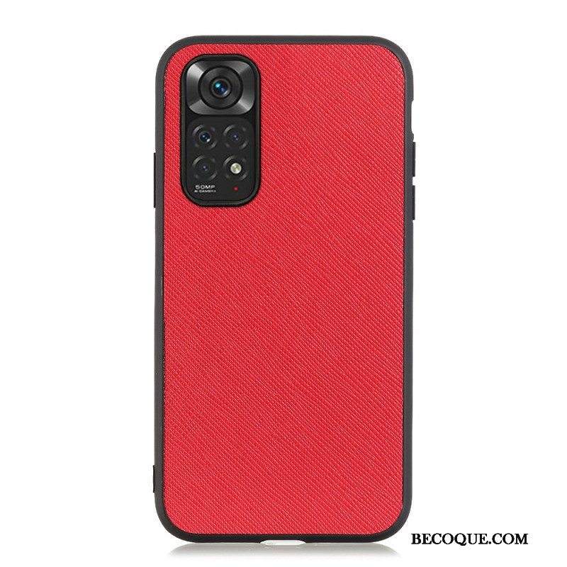 Case Xiaomi Redmi Note 11 / 11S Aitoa Teksturoitua Nahkaa
