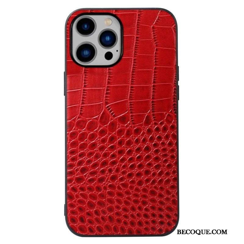 Case iPhone 14 Plus Aito Crocodile Texture -nahka