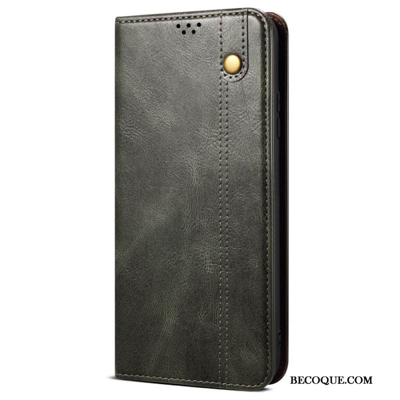 Flip Case Für Xiaomi Redmi Note 14 Pro 5g Gewachstes Kunstleder