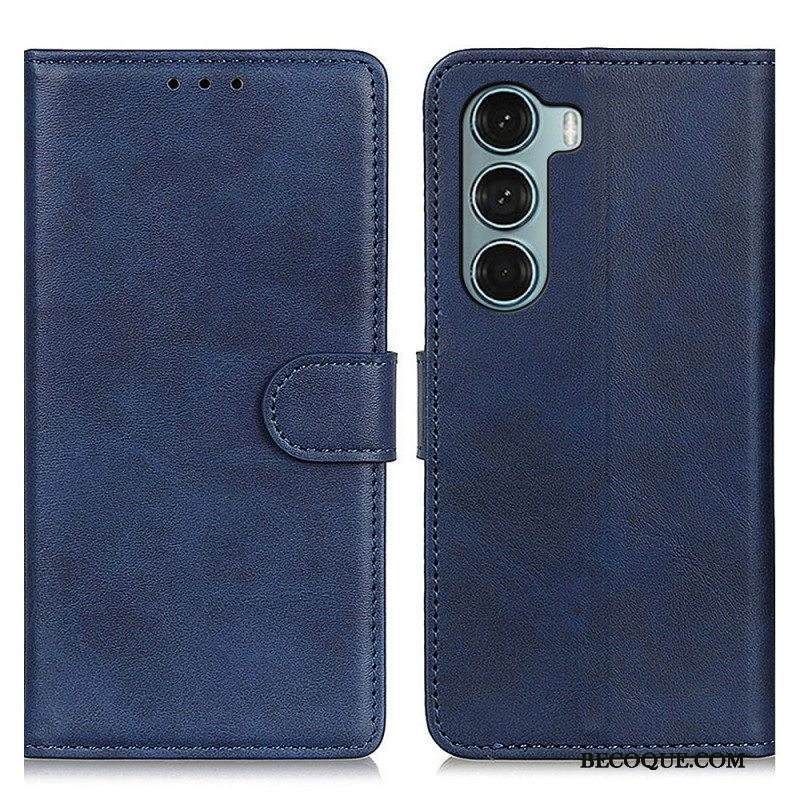 Flip Case Moto G200 5G Retro Mattanahkaefekti