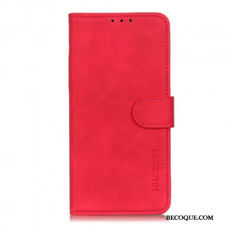 Flip Case Moto G60S Khazneh Vintage Nahkaefekti