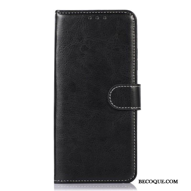 Flip Case Samsung Galaxy A13 Tavallinen Saumoilla