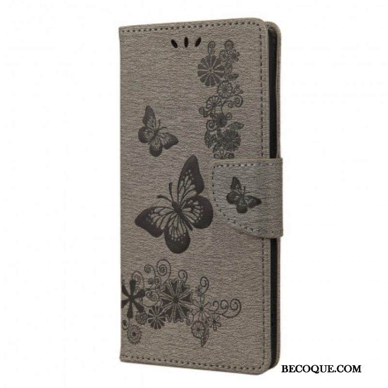 Flip Case Samsung Galaxy A52 4G / A52 5G / A52s 5G Suojaketju Kuori Upeat Hihnaperhoset