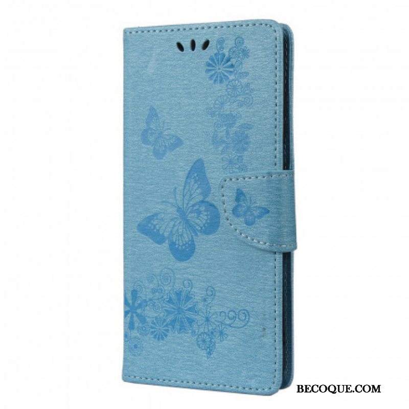 Flip Case Samsung Galaxy A52 4G / A52 5G / A52s 5G Suojaketju Kuori Upeat Hihnaperhoset