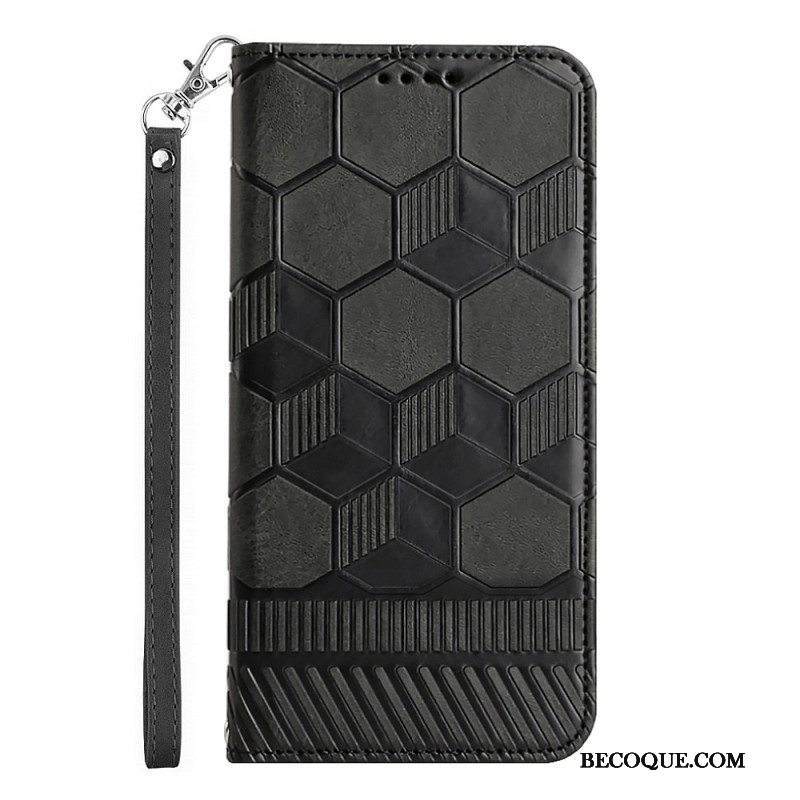 Flip Case Samsung Galaxy A54 5G Jalkapallon Kuvio