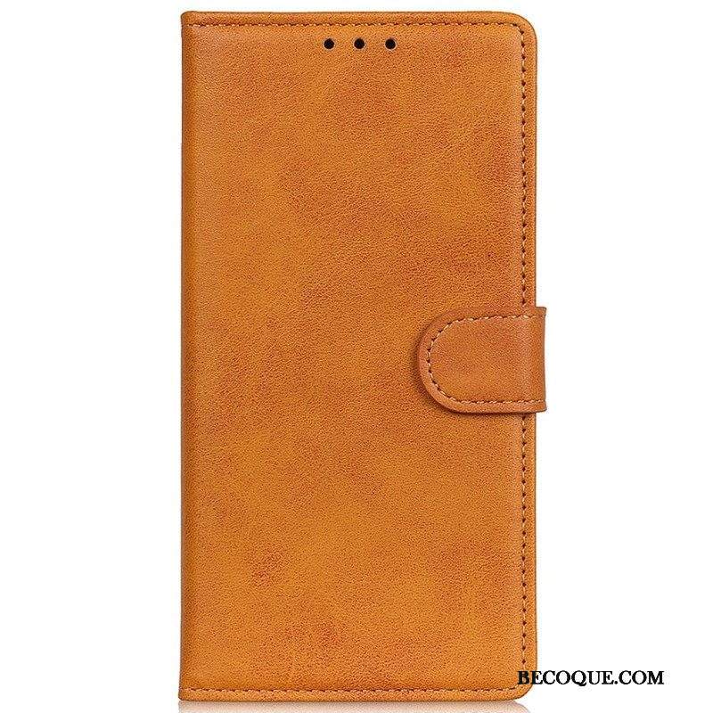 Flip Case Samsung Galaxy M13 Matta Keinonahka