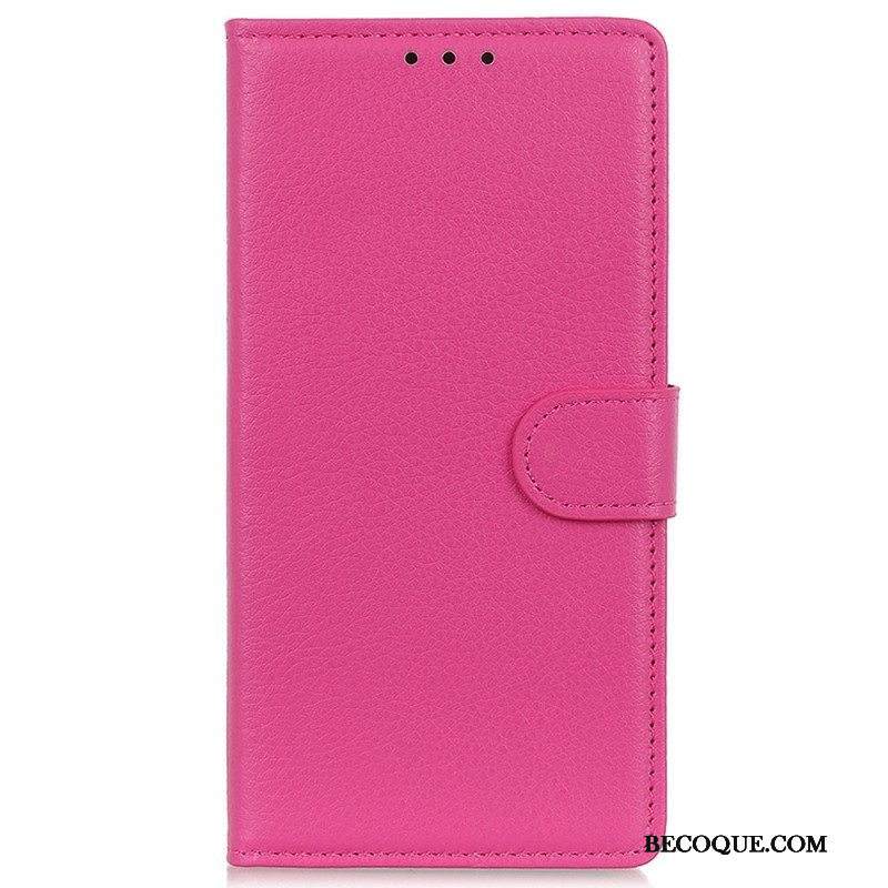Flip Case Samsung Galaxy M13 Perinteinen Keinonahka
