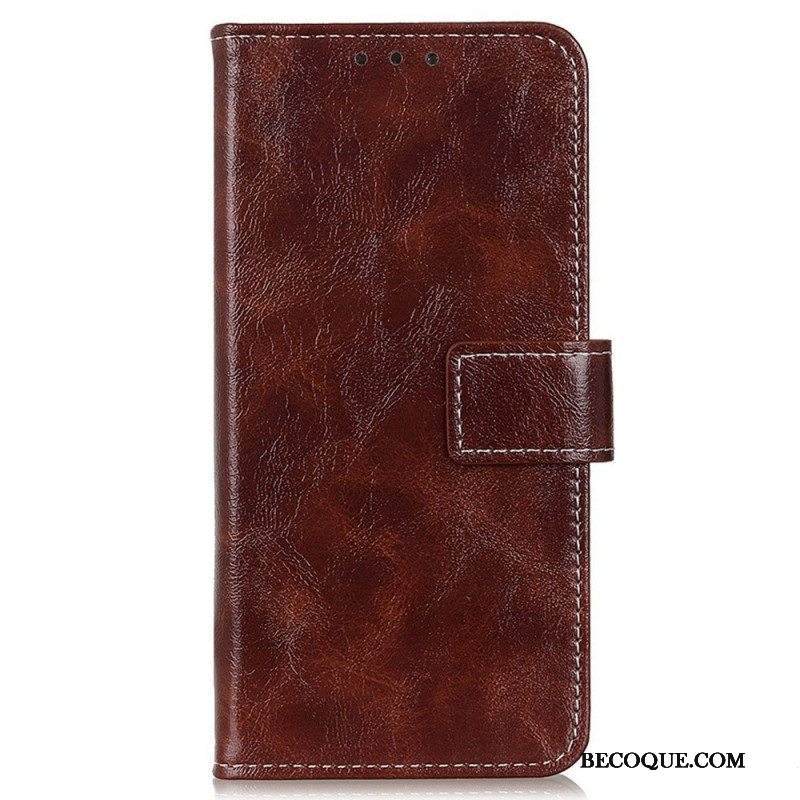 Flip Case Samsung Galaxy M23 5G Kiiltävä Tekonahka