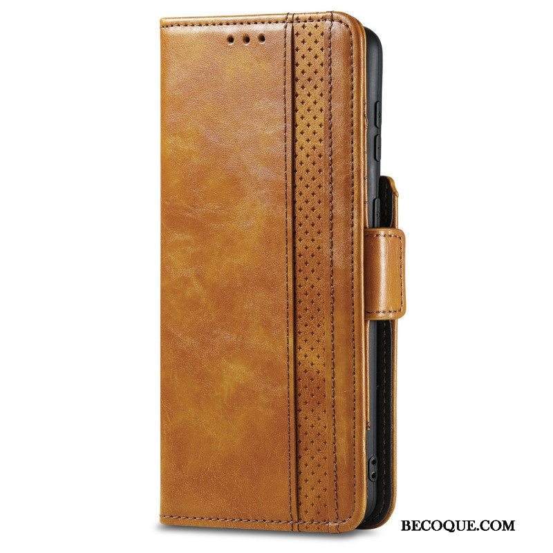 Flip Case Samsung Galaxy S21 Ultra 5G Kaksivärinen Kaksoislukkokoteloo