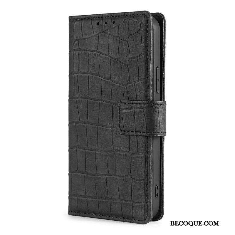 Flip Case Samsung Galaxy S22 Plus 5G Krokotiilin Ihovaikutus