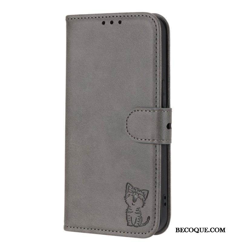 Flip Case Sony Xperia 10 IV Pieni Kissanpentu