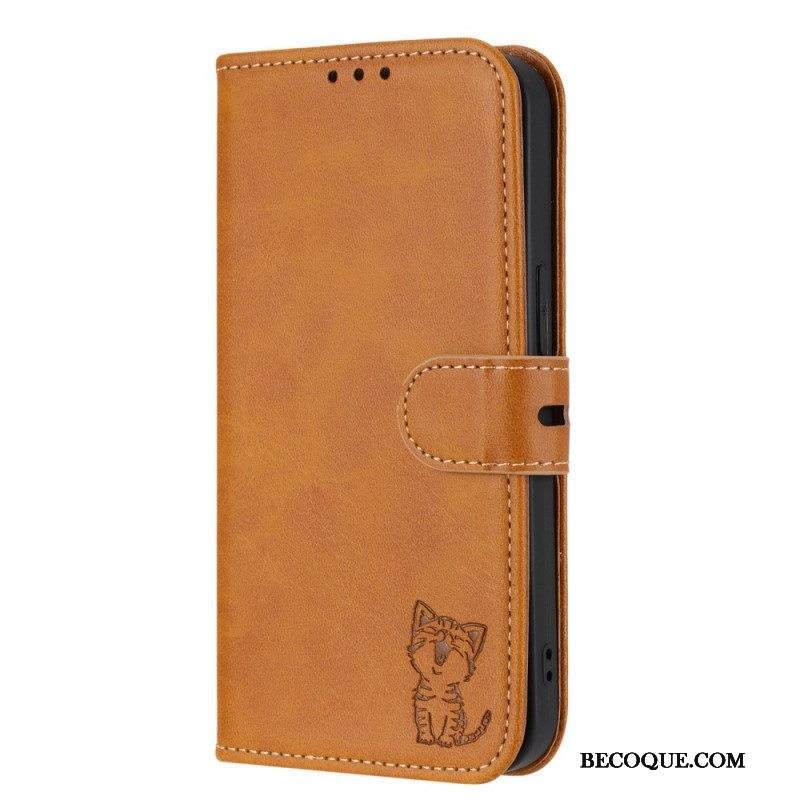 Flip Case Sony Xperia 10 IV Pieni Kissanpentu