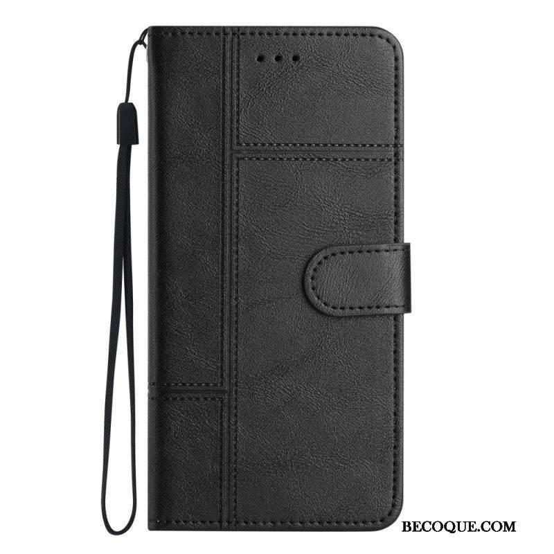 Flip Case Xiaomi 12 Lite Suojaketju Kuori Strappy Business Style