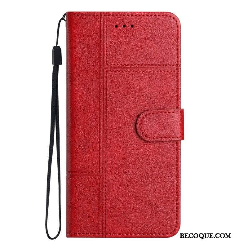 Flip Case Xiaomi 12 Lite Suojaketju Kuori Strappy Business Style