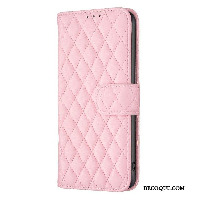 Flip Case Xiaomi 12 Lite Tikattu Tyyli Binfen Väri