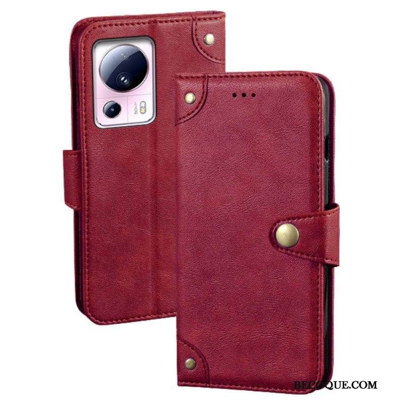 Flip Case Xiaomi 13 Lite Vintage Idewei