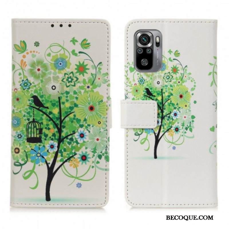 Flip Case Xiaomi Redmi Note 10 / 10S Kukkiva Puu