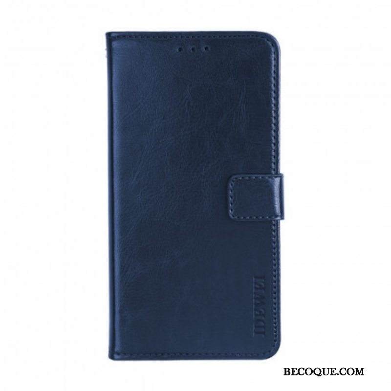 Flip Case Xiaomi Redmi Note 10 Pro Nahkajäljitelmä Idewei