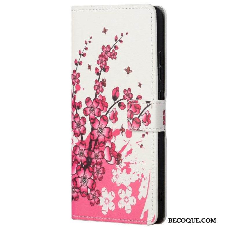 Flip Case Xiaomi Redmi Note 11 / 11S Trooppiset Kukat
