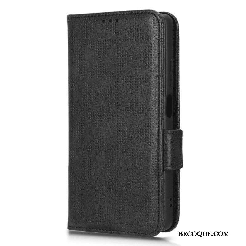 Flip Case Xiaomi Redmi Note 12 Pro Plus Kolmiot Kaulanauhalla
