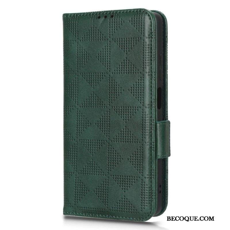 Flip Case Xiaomi Redmi Note 12 Pro Plus Kolmiot Kaulanauhalla