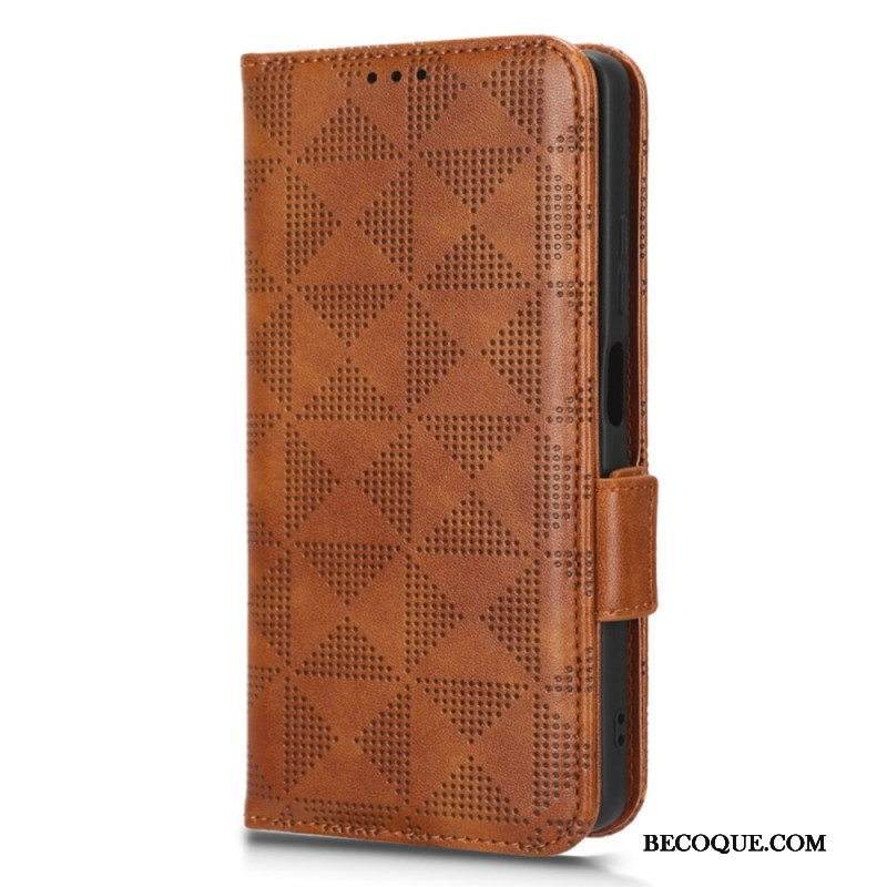 Flip Case Xiaomi Redmi Note 12 Pro Plus Kolmiot Kaulanauhalla