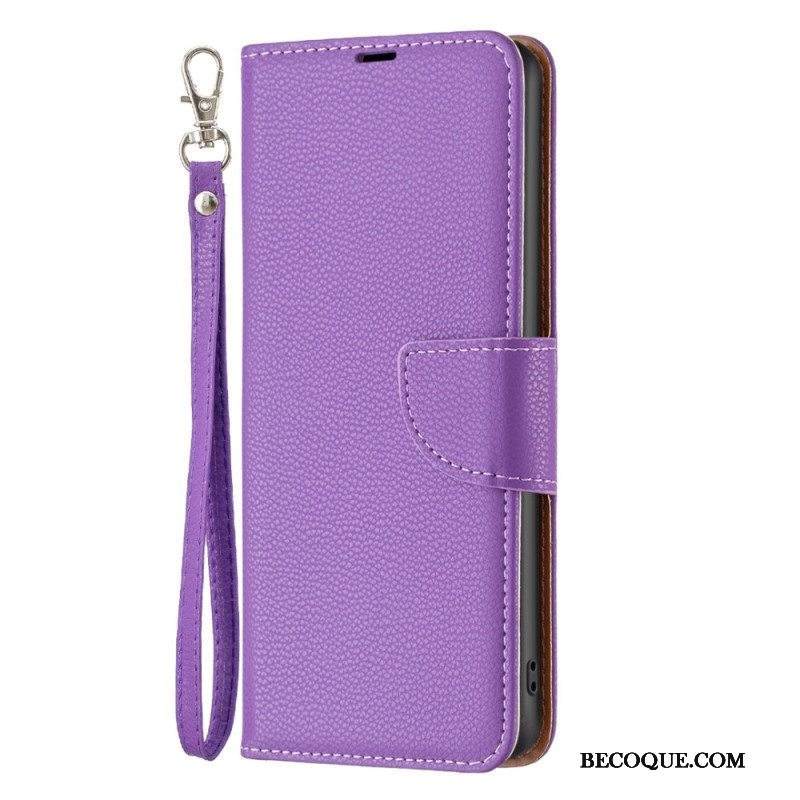 Flip Case Xiaomi Redmi Note 12 Pro Suojaketju Kuori Vino Hihnalukko