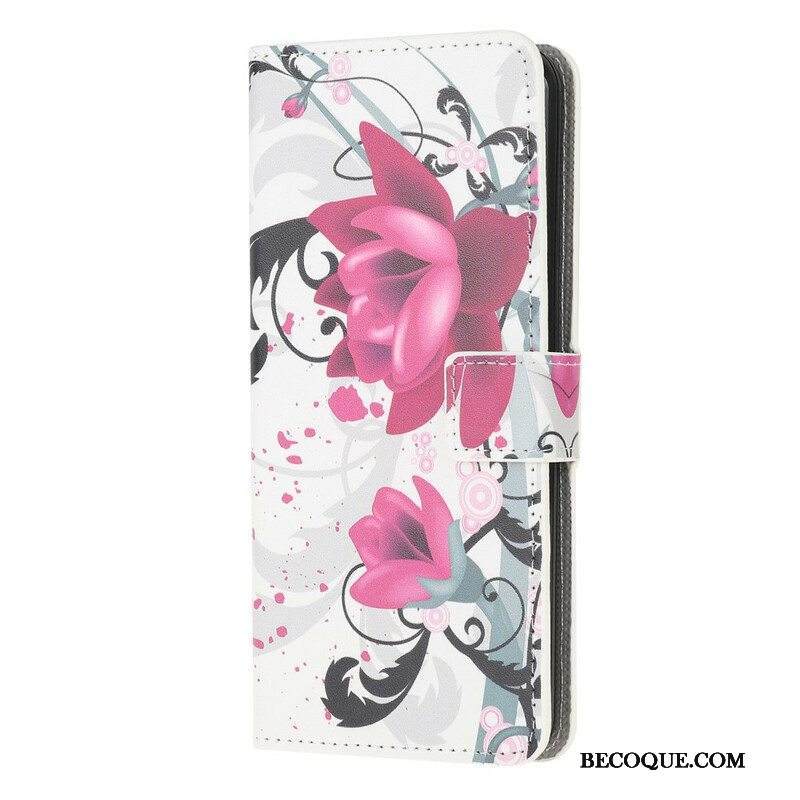 Flip Case iPhone 13 Mini Trooppiset Kukat
