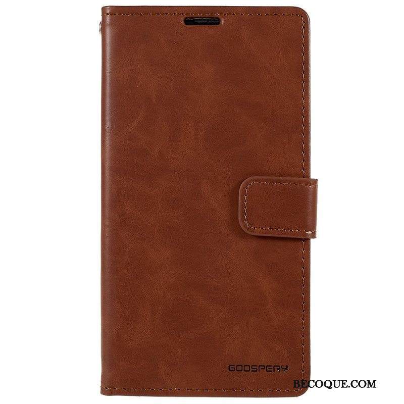 Flip Case iPhone 14 Blue Moon Mercury Goospery