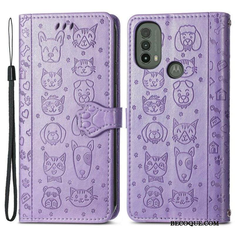 Kotelot Moto E40 / E30 / E20 Animoidut Eläimet