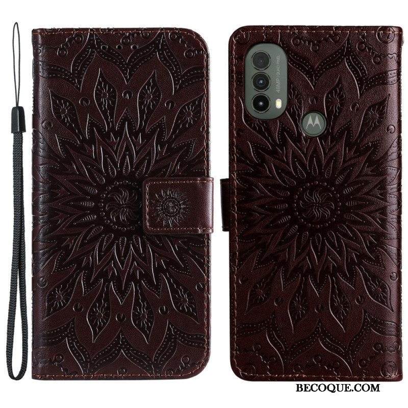 Kotelot Moto E40 / E30 / E20 Auringon Kukka