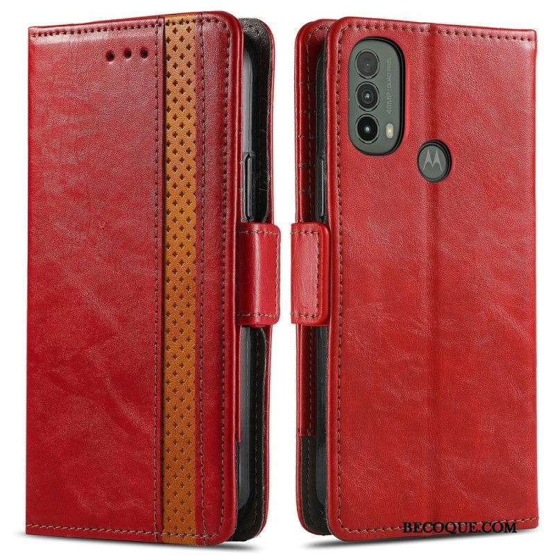 Kotelot Moto E40 / E30 / E20 Kaksivärinen Kaksoislukkokoteloo