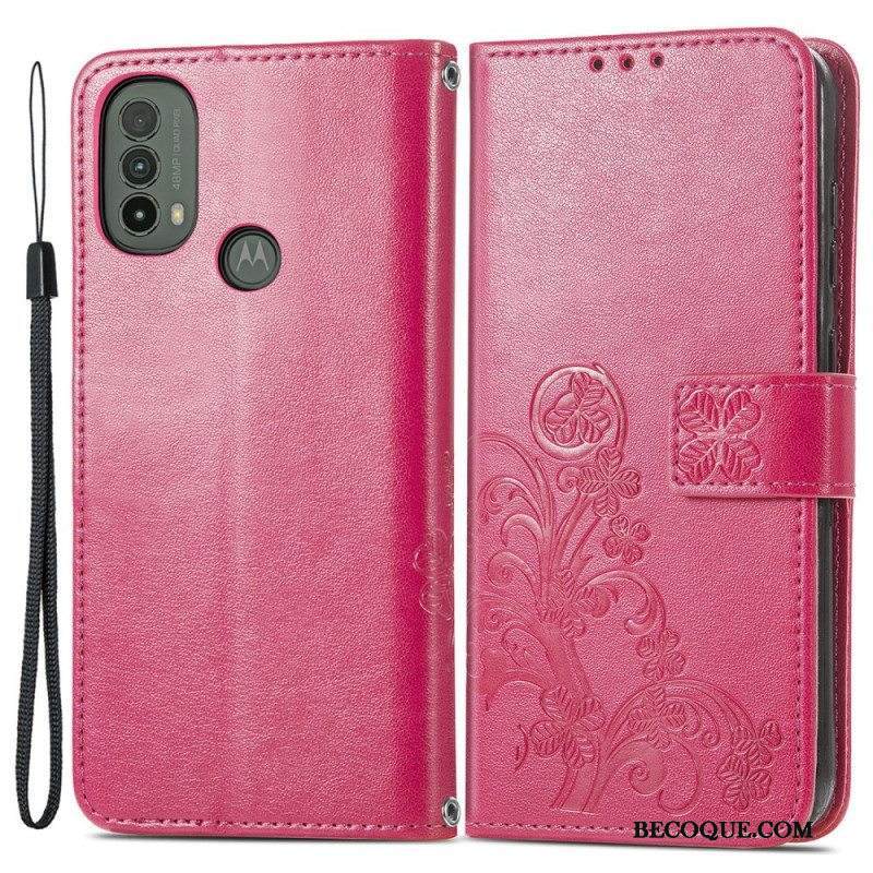 Kotelot Moto E40 / E30 / E20 Nelilehtinen Apila