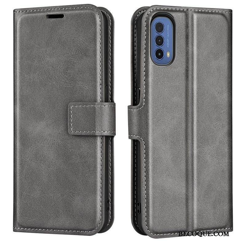 Kotelot Moto E40 / E30 / E20 Ohut Extreme Leather -efekti