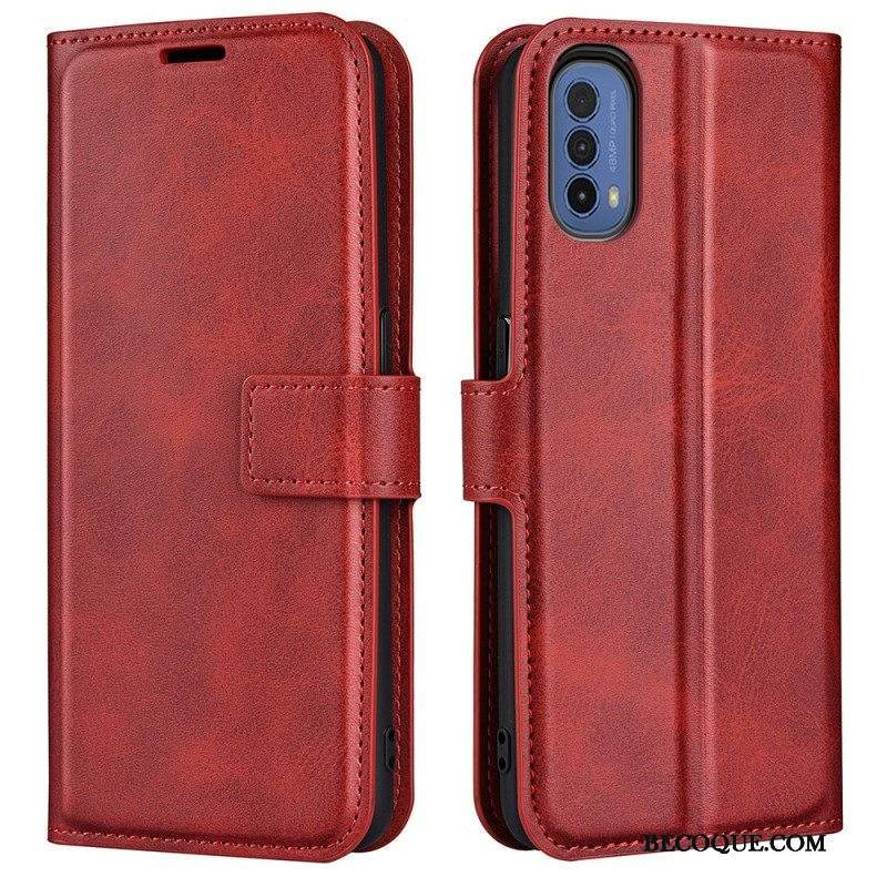 Kotelot Moto E40 / E30 / E20 Ohut Extreme Leather -efekti