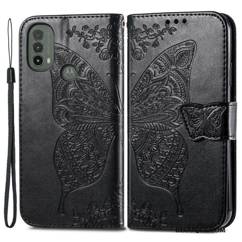 Kotelot Moto E40 / E30 / E20 Puolikkaat Perhoset